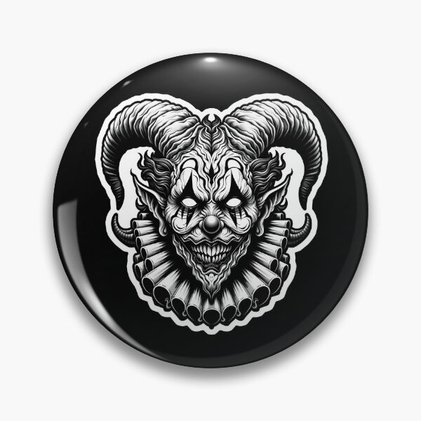 Item preview, Haunted Demon Clown Face designed and sold by psychcyberpunk.