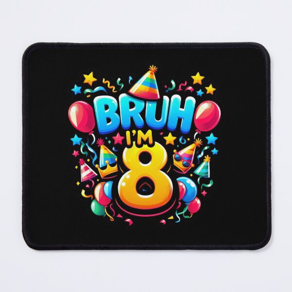 Item preview, Bruh I’m 8 Birthday Funny Kids T-Shirt, Seventh Birthday Party Gift Classic T-Shirt  designed and sold by podlook.