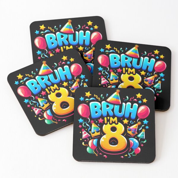 Item preview, Bruh I’m 8 Birthday Funny Kids T-Shirt, Seventh Birthday Party Gift Classic T-Shirt  designed and sold by podlook.