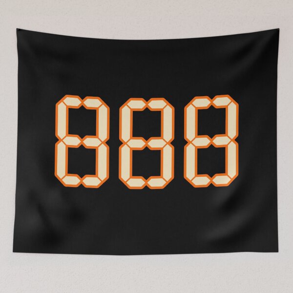 Item preview, 888, Orange Outline Angel Numbers Wish designed and sold by Memes N Lore .