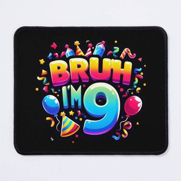 Item preview, Bruh I’m 9 Birthday Funny Kids T-Shirt, Seventh Birthday Party Gift Classic T-Shirt  designed and sold by podlook.