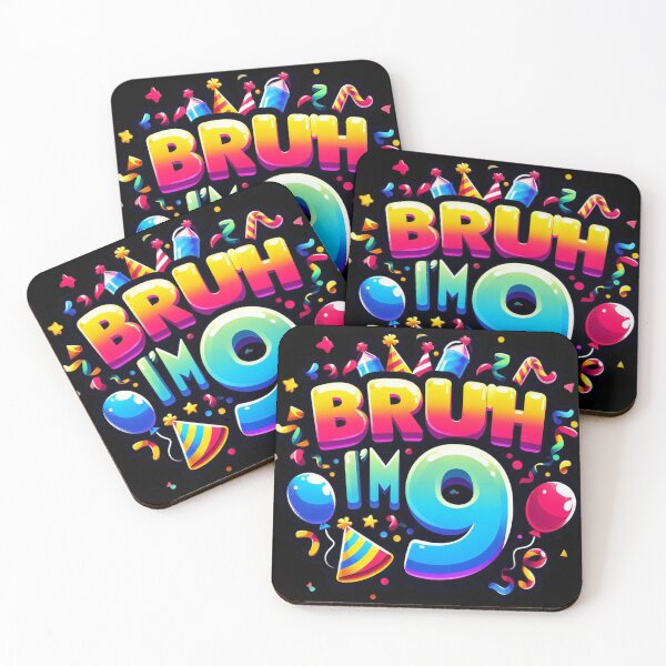 Item preview, Bruh I’m 9 Birthday Funny Kids T-Shirt, Seventh Birthday Party Gift Classic T-Shirt  designed and sold by podlook.