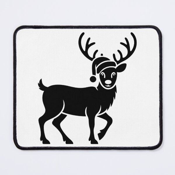 Item preview, Reindeer with Santa Hat designed and sold by theartfulaspie.