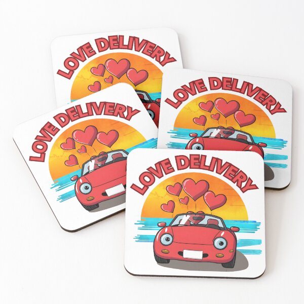 Item preview, Love Delivery Car Sunset Design designed and sold by Sparkofart07.
