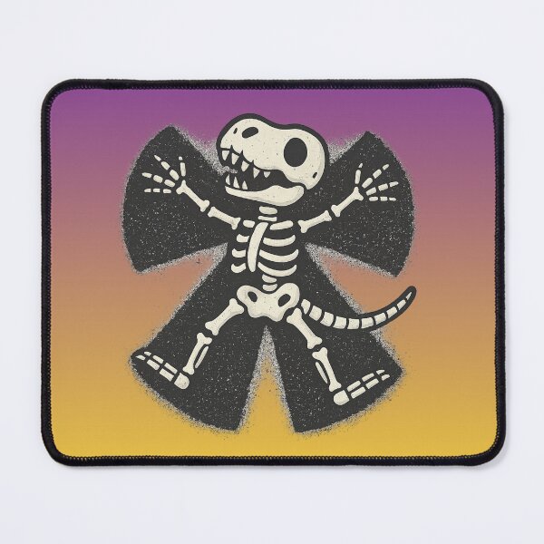 Item preview, Dinosaur Skeleton Snow Angel Halloween Christmas Crossover designed and sold by Meandmyshop.