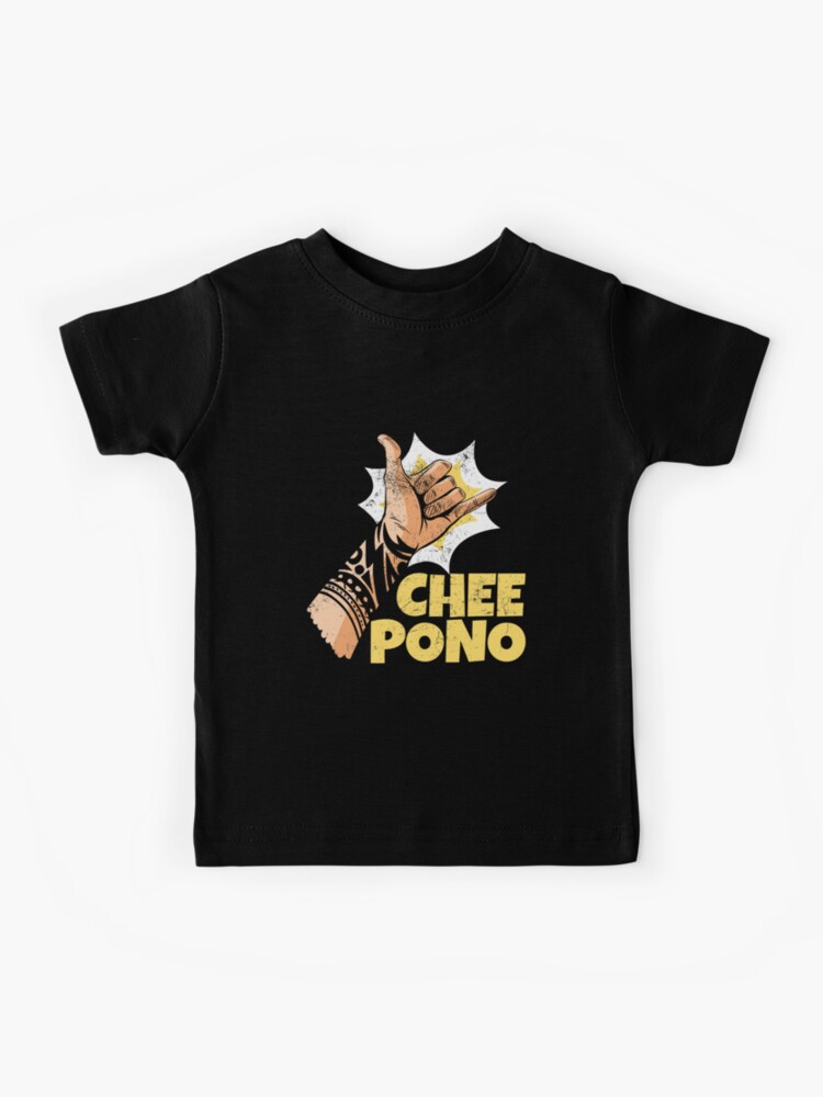 Garganta Beber agua Coche Camiseta para niños «Chee Pono: Hang Loose Shaka Sign» de friendlyspoon |  Redbubble