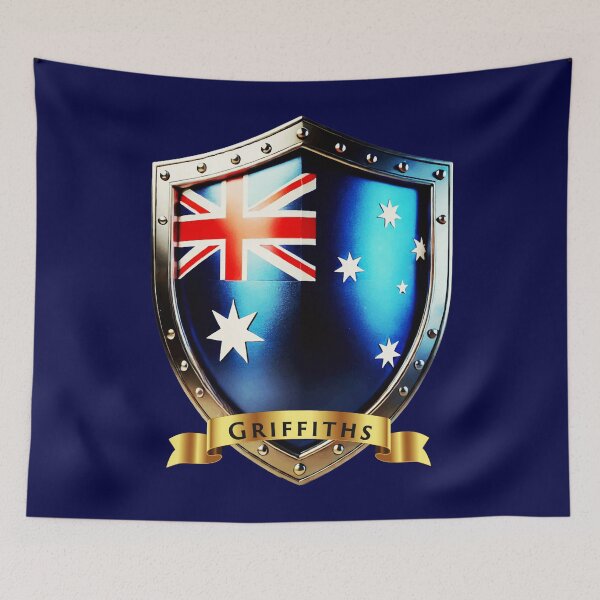 Item preview, Griffiths Family Australia Shield, Heritage Crest of Strength designed and sold by Highlandkings.