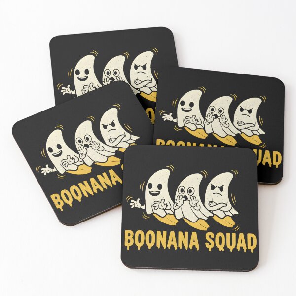 Item preview, Boonana Squad │ Funny Halloween Banana Ghost Pun designed and sold by Plotwear.