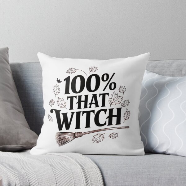 Item preview, 100% That Witch – Sassy Halloween Quote Design designed and sold by NRcollections24.