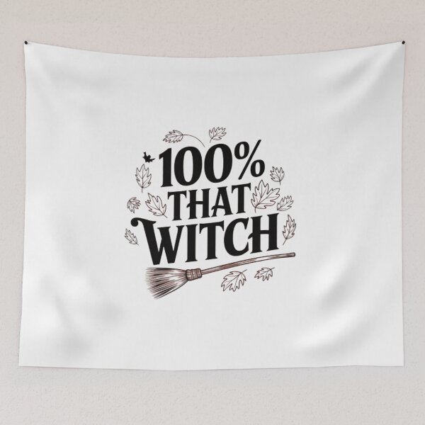 Item preview, 100% That Witch – Sassy Halloween Quote Design designed and sold by NRcollections24.