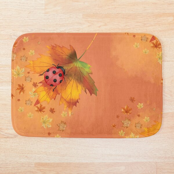 Item preview, Large ladybug on a maple leaf. designed and sold by Bogarka.