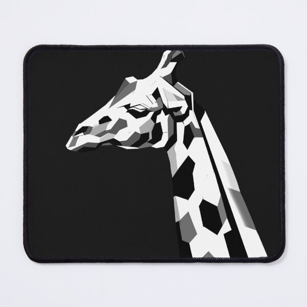 Item preview, Black and White Giraffe – Minimalist Geometric Animal Art designed and sold by InFrameVision.