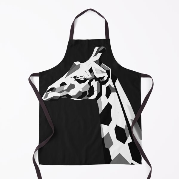 Item preview, Black and White Giraffe – Minimalist Geometric Animal Art designed and sold by InFrameVision.