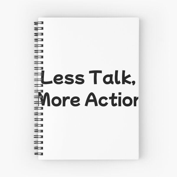 Item preview, Less Talk, More Action designed and sold by CraftInkLab.