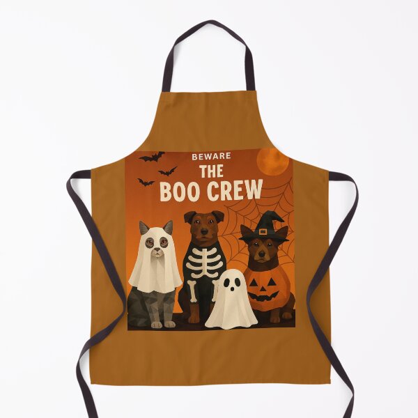 Item preview, Beware the Boo Crew – Halloween Pets in Costume Illustration designed and sold by GeoWild Designs.