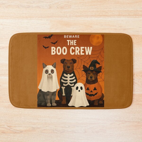 Item preview, Beware the Boo Crew – Halloween Pets in Costume Illustration designed and sold by GeoWild Designs.