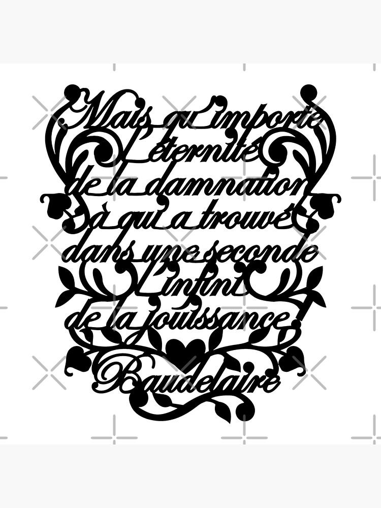 Imagen 4 de 4, Cojín con la obra Classics are Cool: Baudelaire, diseñada y vendida por VictoriaCF.