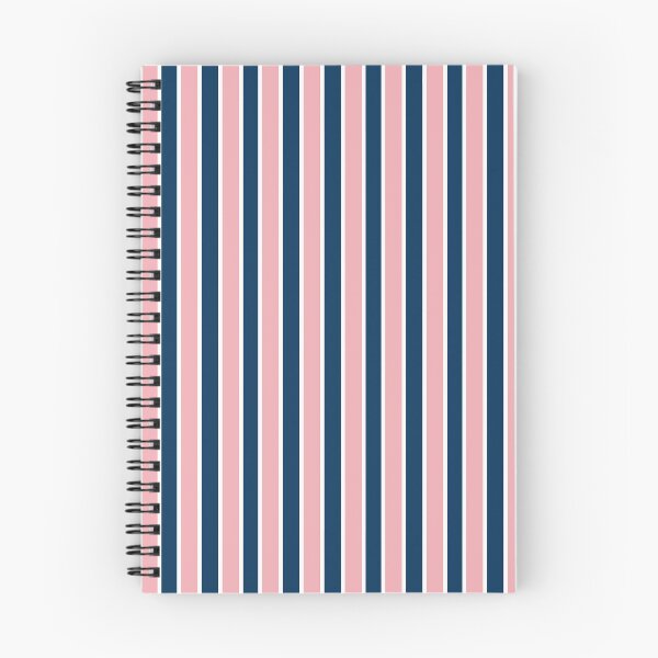 Item preview, Dark Blue and Pink and Thin White Stripes Pinstripes designed and sold by OneThreeSix.