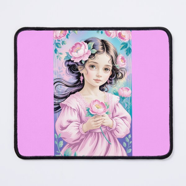 Item preview, Pink Peony Princess with Flowers designed and sold by Scott Owens.