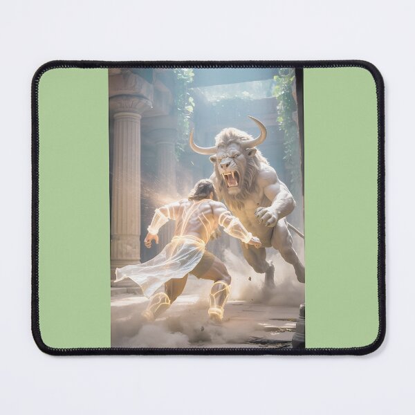 Item preview, Mythic Battle Warrior vs Minotaur designed and sold by Scott Owens.