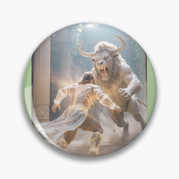 Item preview, Mythic Battle Warrior vs Minotaur designed and sold by Scott Owens.