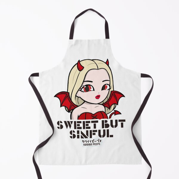 Item preview, Halloween Devil Girl Design – Cute Anime Style Quote “Sweet but Sinful” designed and sold by P-L-Sardines.