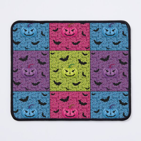 Item preview, Pattern with pumpkins and bats for Halloween in the style of modern art designed and sold by Cherevan.