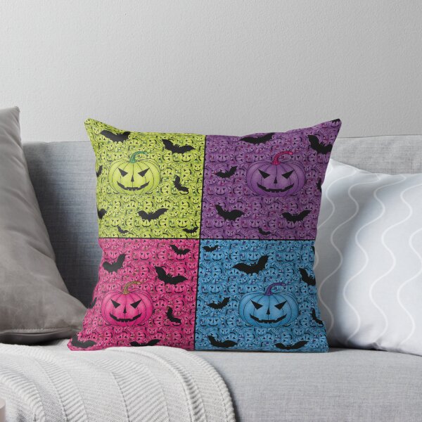 Item preview, Pattern with pumpkins and bats for Halloween in the style of modern art designed and sold by Cherevan.