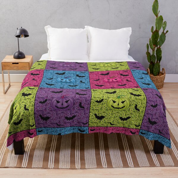 Item preview, Pattern with pumpkins and bats for Halloween in the style of modern art designed and sold by Cherevan.