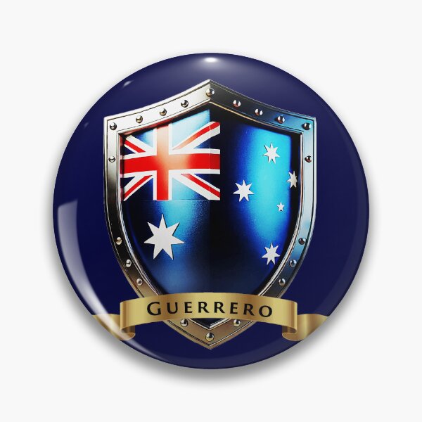 Item preview, Guerrero Family Australia Shield, Heritage Crest of Pride designed and sold by Highlandkings.