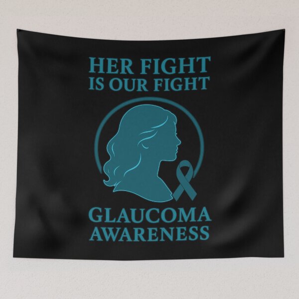 Item preview, Her Fight Is Our Fight Glaucoma Awareness designed and sold by Eyepatch-Jacks.