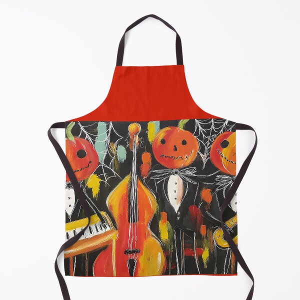 Item preview, Swing Into Halloween Concert with Jazz Anthropomorphic Pumpkins, Tuxedos, Bowties, Saxophone and Chelo designed and sold by OlfactoART Studio.