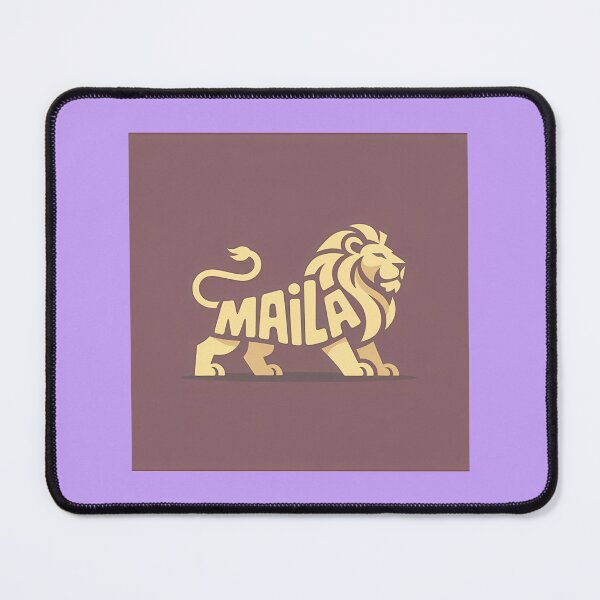 Item preview, MAILA Lion Typography Logo Design designed and sold by Nicole Payne.