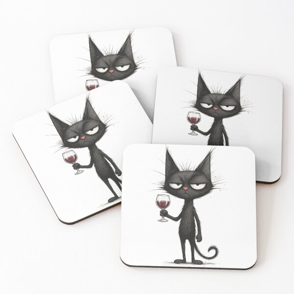 Item preview, Cat Wine designed and sold by Rebujos-Studio.