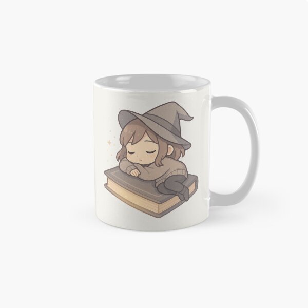 Item preview, Chibi Witch Girl Sleeping on Spellbook designed and sold by LuKreate.