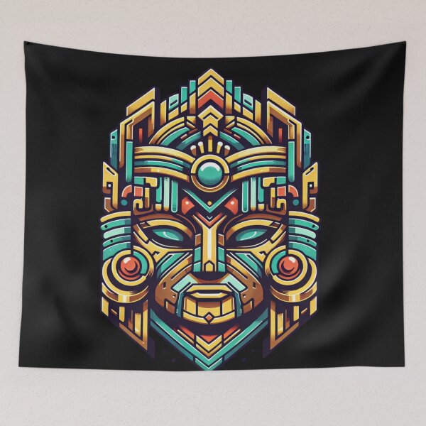 Item preview, ceremonial mask designed and sold by  ViralVisionsCreating .