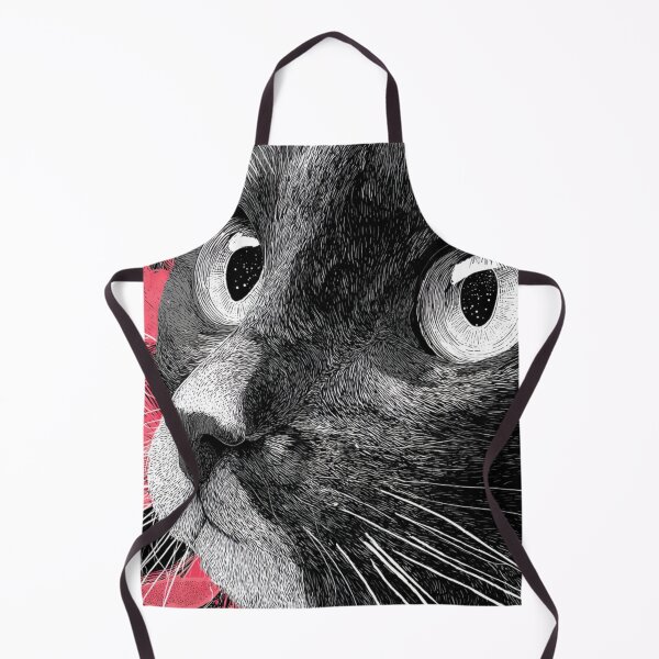 Item preview, Black and White Cat Face designed and sold by RedPandi art.