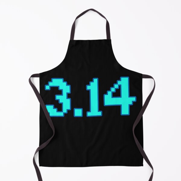 Item preview, 3.14 Pi in Blue Outline 8-bit Pixel designed and sold by Memes N Lore .