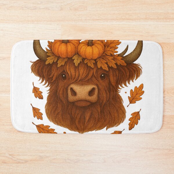 Item preview, Fall Highland Cow  designed and sold by NikkisTees.