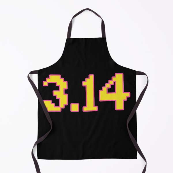 Item preview, 3.14 Pi in Yellow and Pink Outline 8-bit Pixel designed and sold by Memes N Lore .