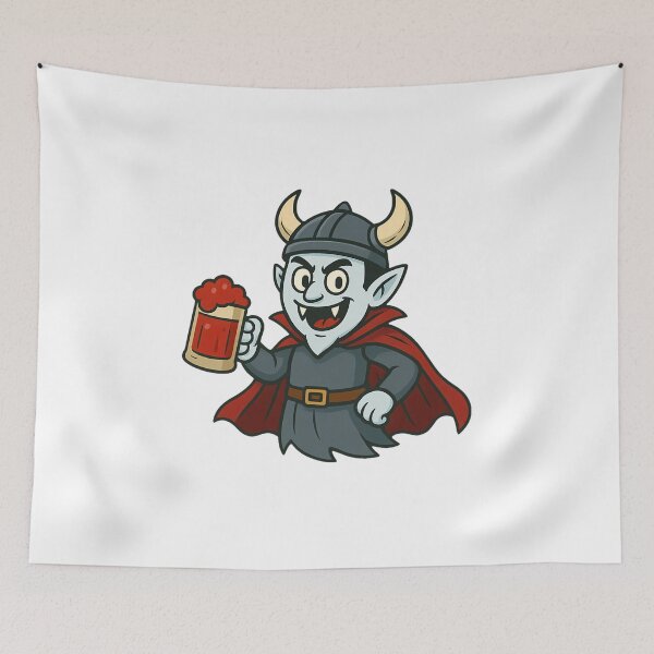 Item preview, Cartoon Vampire Viking designed and sold by NorseDrip.