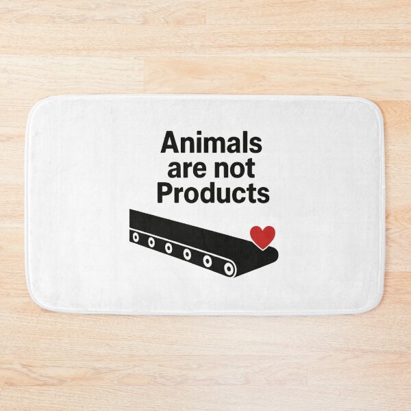 Item preview, Animals Are Not Products Go Vegan Stop Animal Exploitation Assembly Line Factory Farming Animal Suffering designed and sold by Annika Shurafa.