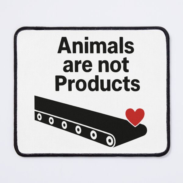 Item preview, Animals Are Not Products Go Vegan Stop Animal Exploitation Assembly Line Factory Farming Animal Suffering designed and sold by Annika Shurafa.