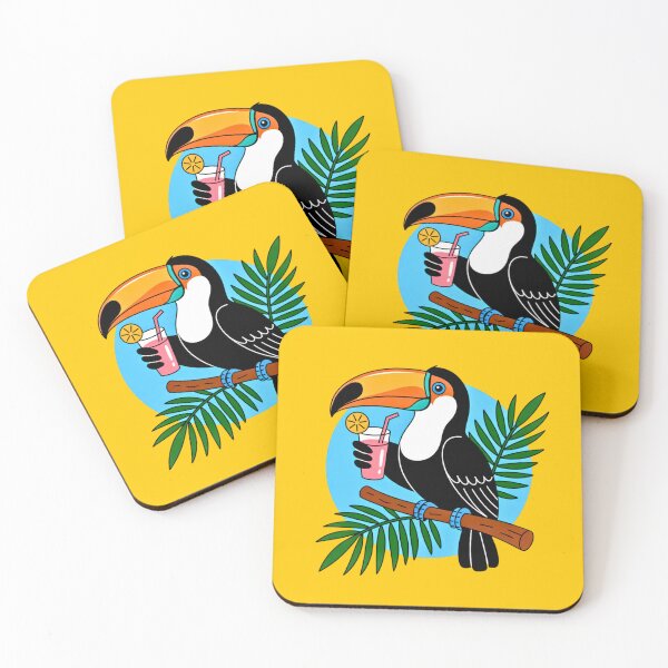 Item preview, Toucan with a Tropical Drink designed and sold by VibrArtco.