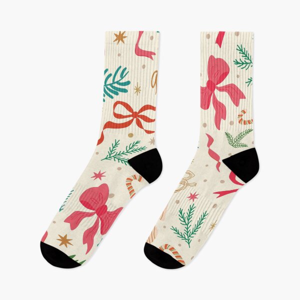 Item preview, Christmas Bows & Holly Pattern – Festive Holiday Seamless Design designed and sold by Rechtop.