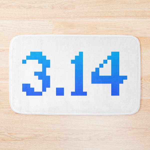 Item preview, 3.14 Pi in Blue 8-bit Pixels designed and sold by Memes N Lore .