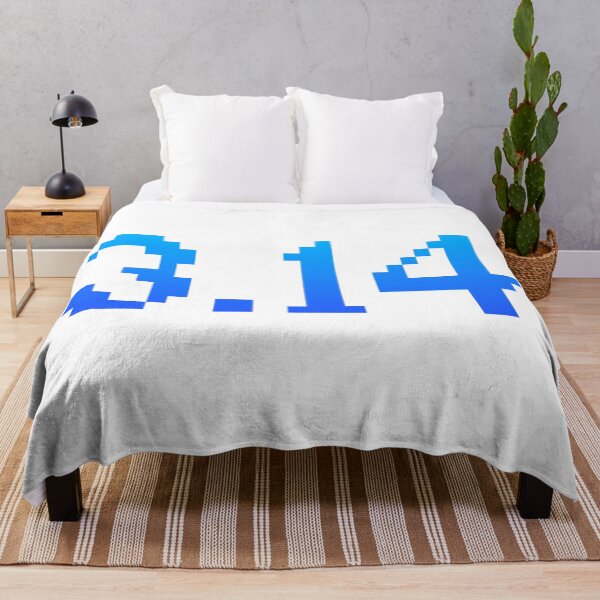 Item preview, 3.14 Pi in Blue 8-bit Pixels designed and sold by Memes N Lore .