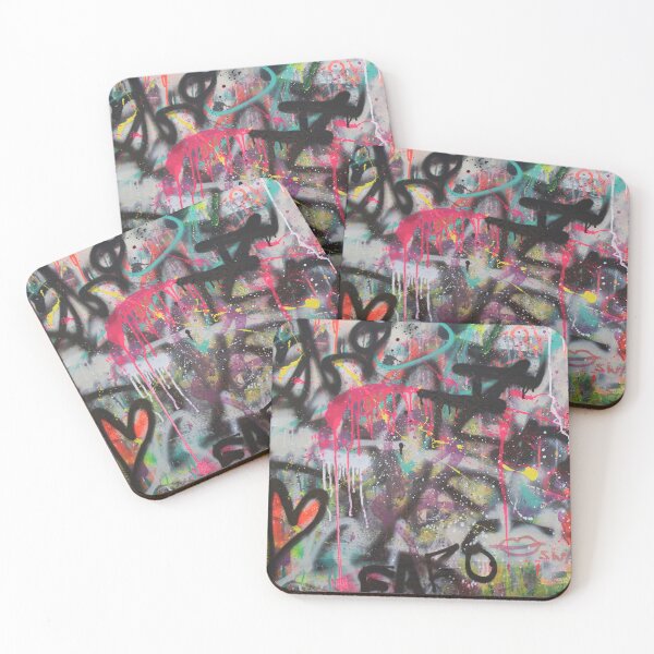 Item preview, Abstract graffiti retro wall art designed and sold by jkalani.