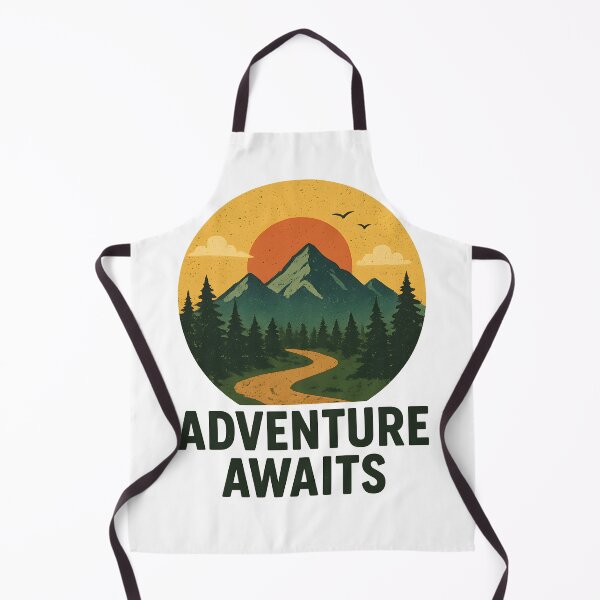 Item preview, Adventure Awaits Mountain Scene Sticker designed and sold by Travelcases.