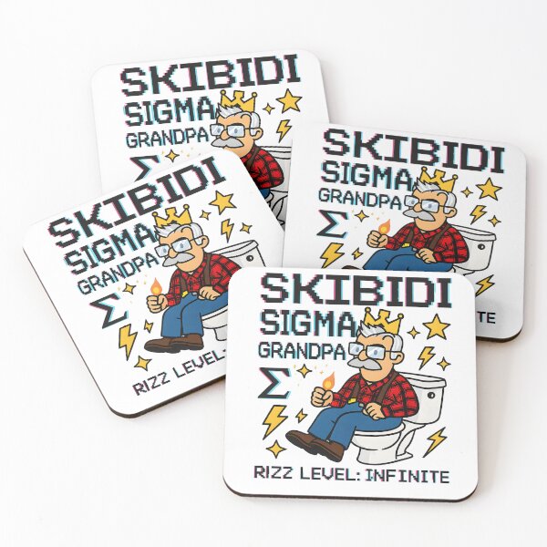 Item preview, Skibidi Sigma Grandpa Rizz Level Infinite Meme Art | Funny Viral Digital Download designed and sold by AnnDesignStudio.